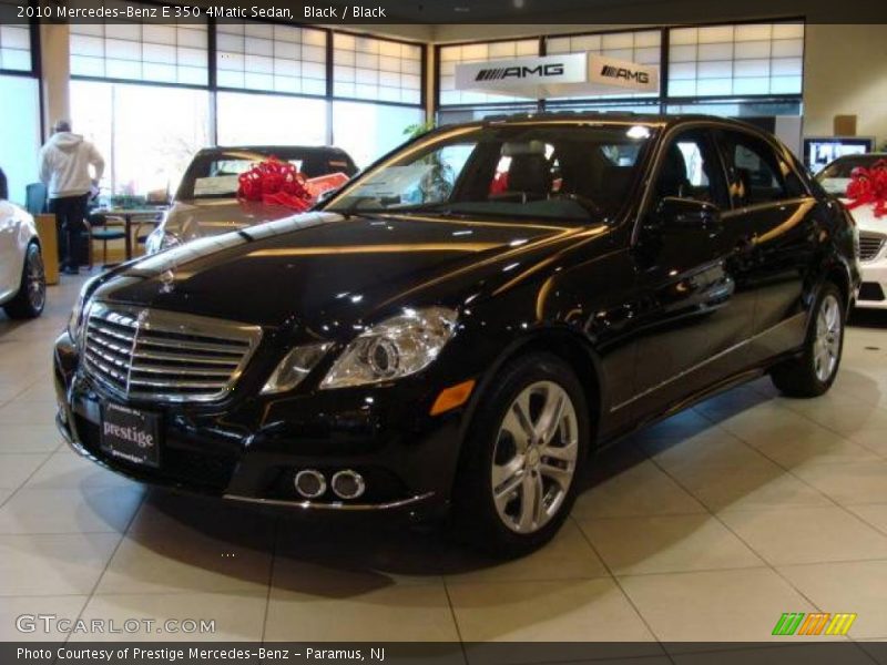 Black / Black 2010 Mercedes-Benz E 350 4Matic Sedan