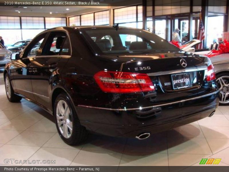 Black / Black 2010 Mercedes-Benz E 350 4Matic Sedan