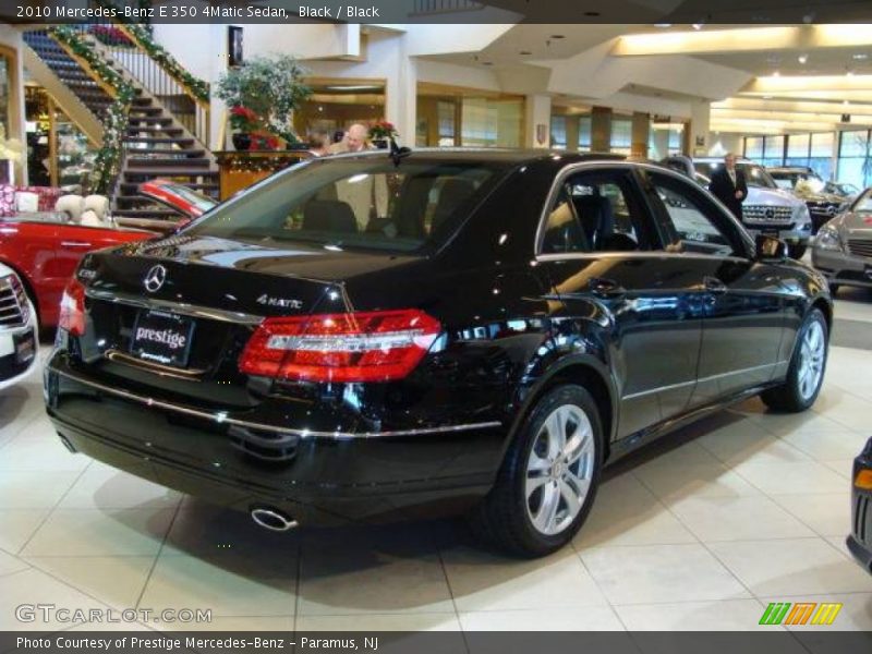 Black / Black 2010 Mercedes-Benz E 350 4Matic Sedan