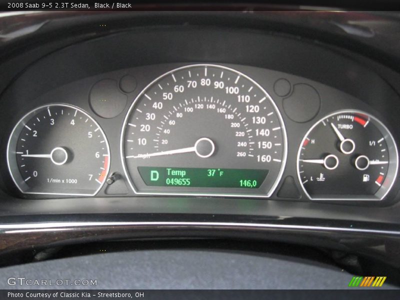 Black / Black 2008 Saab 9-5 2.3T Sedan