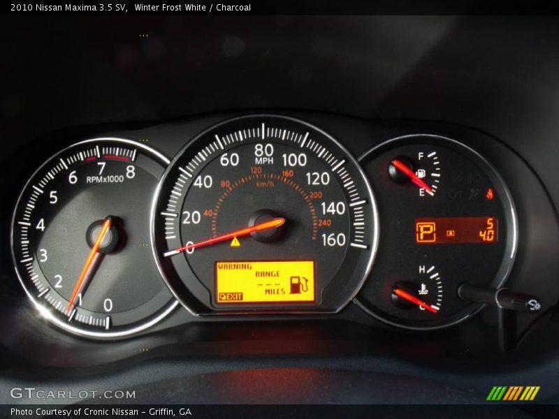 Winter Frost White / Charcoal 2010 Nissan Maxima 3.5 SV