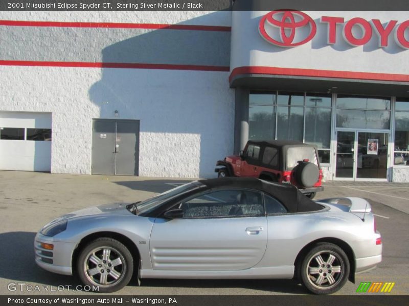 Sterling Silver Metallic / Black 2001 Mitsubishi Eclipse Spyder GT