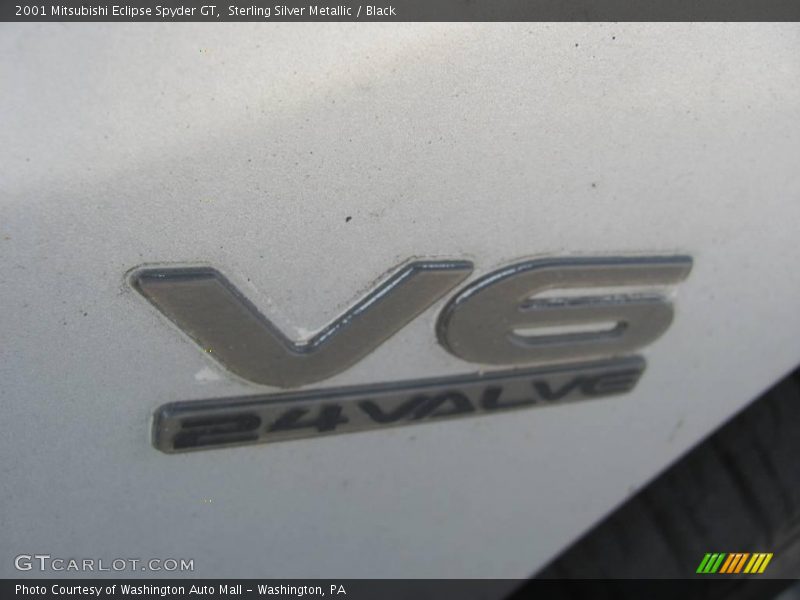 Sterling Silver Metallic / Black 2001 Mitsubishi Eclipse Spyder GT