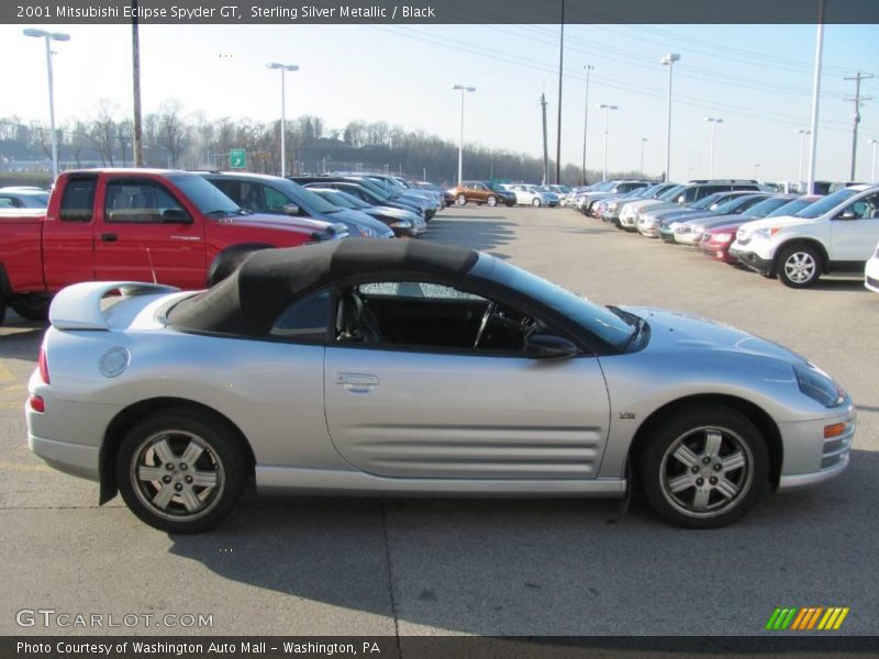 Sterling Silver Metallic / Black 2001 Mitsubishi Eclipse Spyder GT