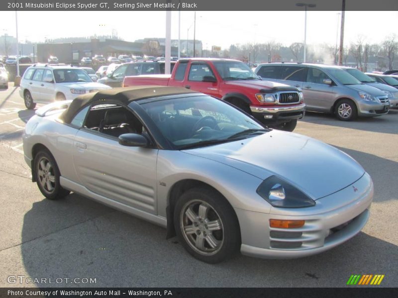 Sterling Silver Metallic / Black 2001 Mitsubishi Eclipse Spyder GT