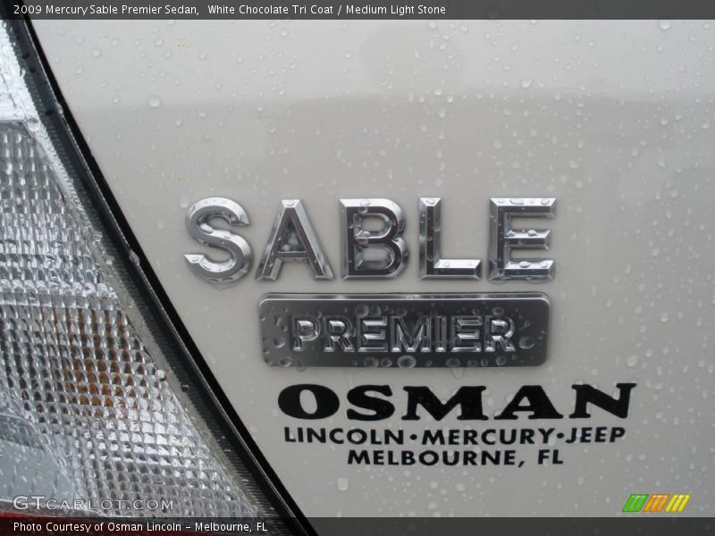 White Chocolate Tri Coat / Medium Light Stone 2009 Mercury Sable Premier Sedan