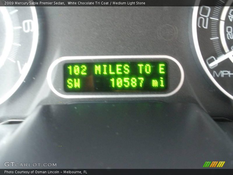 White Chocolate Tri Coat / Medium Light Stone 2009 Mercury Sable Premier Sedan