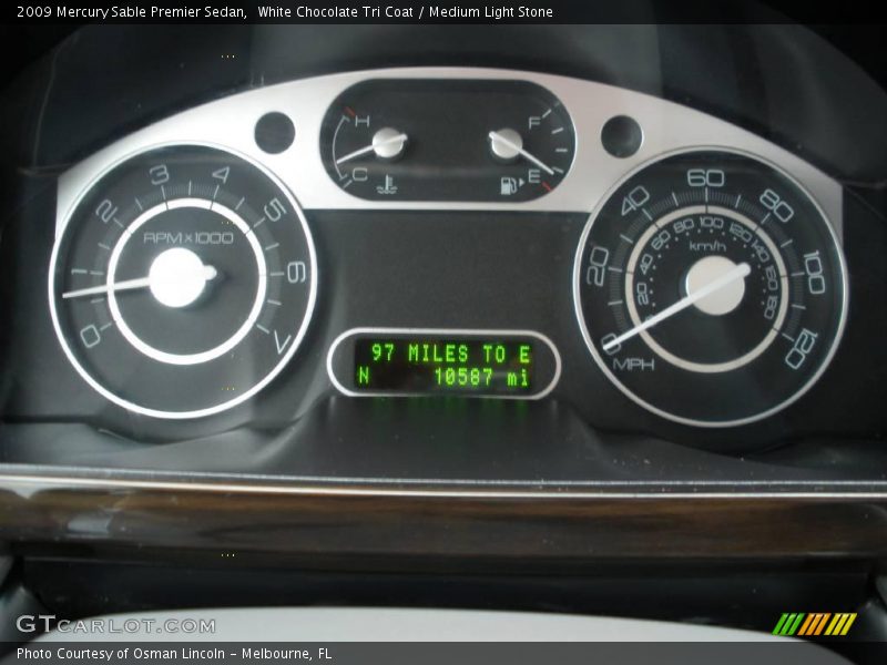 White Chocolate Tri Coat / Medium Light Stone 2009 Mercury Sable Premier Sedan
