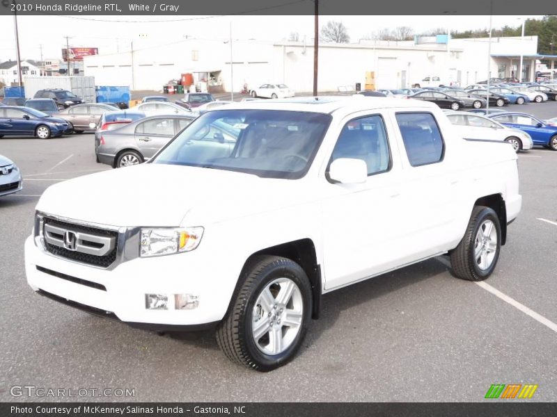 White / Gray 2010 Honda Ridgeline RTL