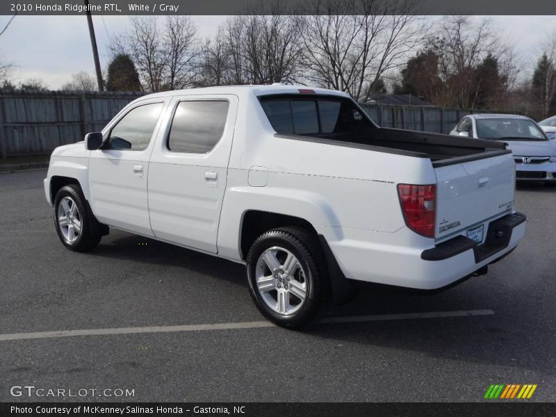 White / Gray 2010 Honda Ridgeline RTL