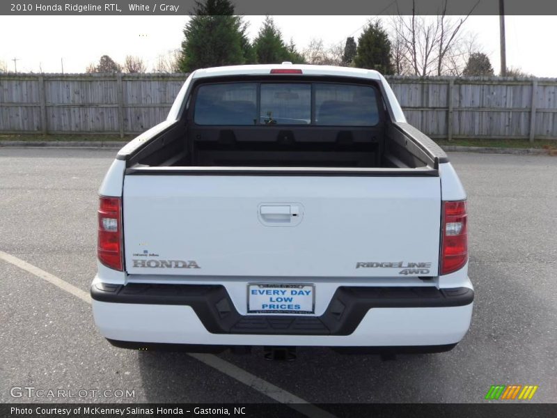 White / Gray 2010 Honda Ridgeline RTL