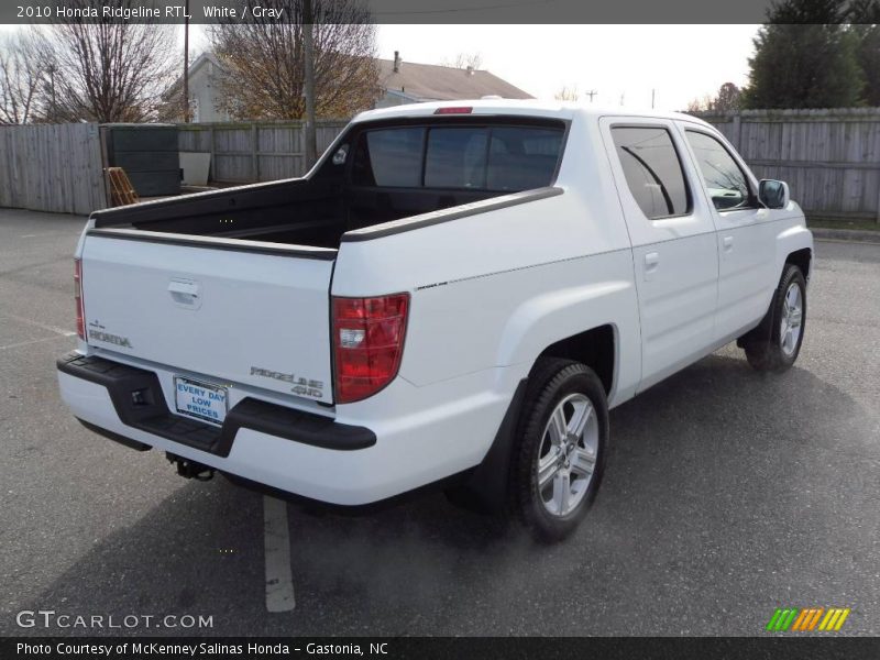 White / Gray 2010 Honda Ridgeline RTL