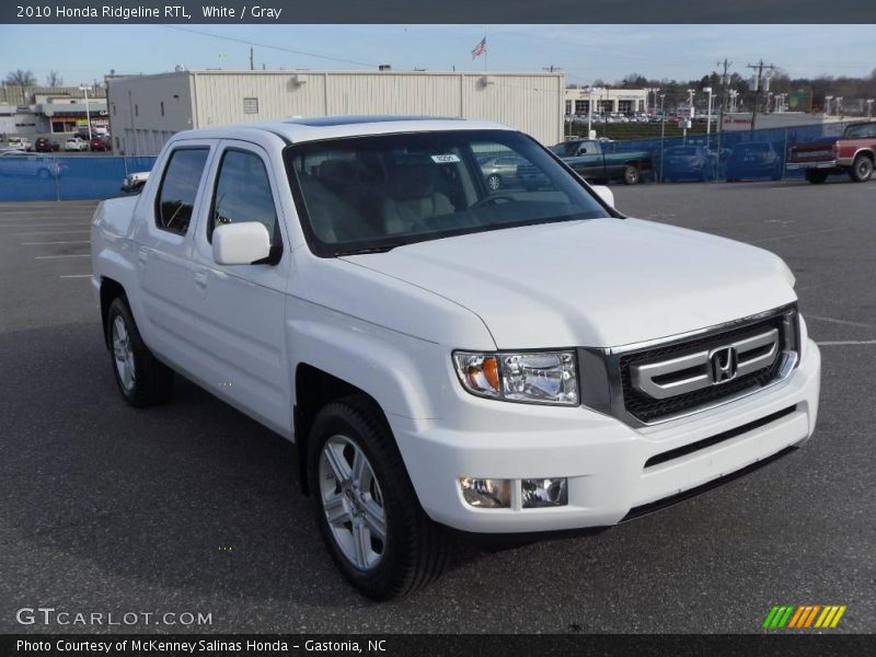 White / Gray 2010 Honda Ridgeline RTL