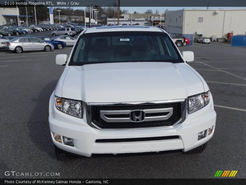 White / Gray 2010 Honda Ridgeline RTL