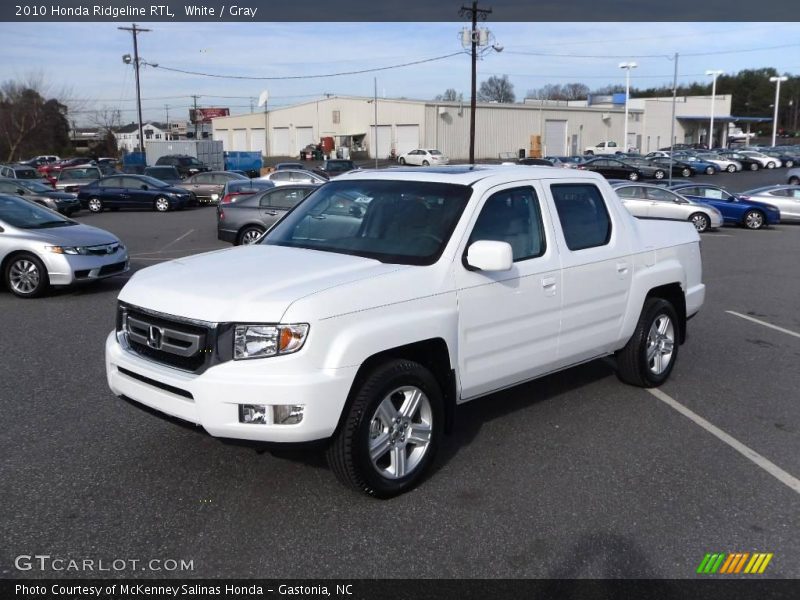 White / Gray 2010 Honda Ridgeline RTL
