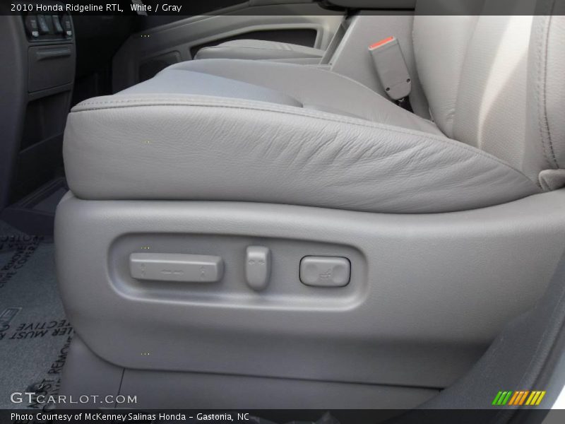 White / Gray 2010 Honda Ridgeline RTL