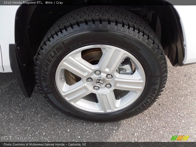White / Gray 2010 Honda Ridgeline RTL