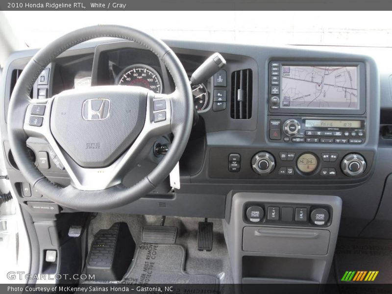 White / Gray 2010 Honda Ridgeline RTL