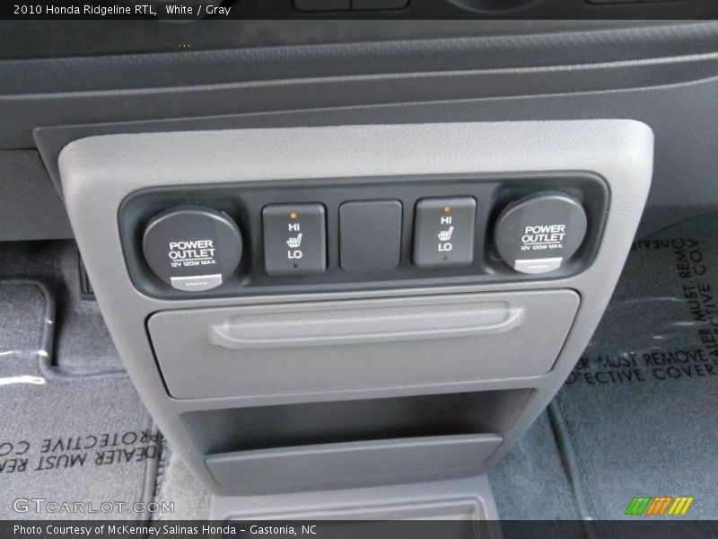 White / Gray 2010 Honda Ridgeline RTL