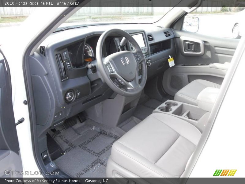 White / Gray 2010 Honda Ridgeline RTL