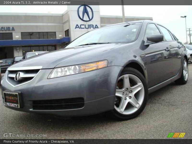 Anthracite Metallic / Camel 2004 Acura TL 3.2