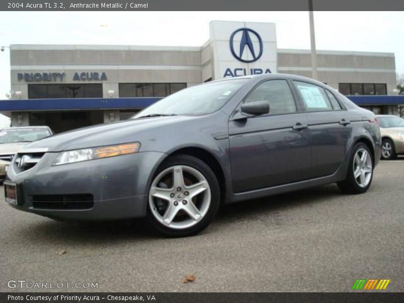 Anthracite Metallic / Camel 2004 Acura TL 3.2