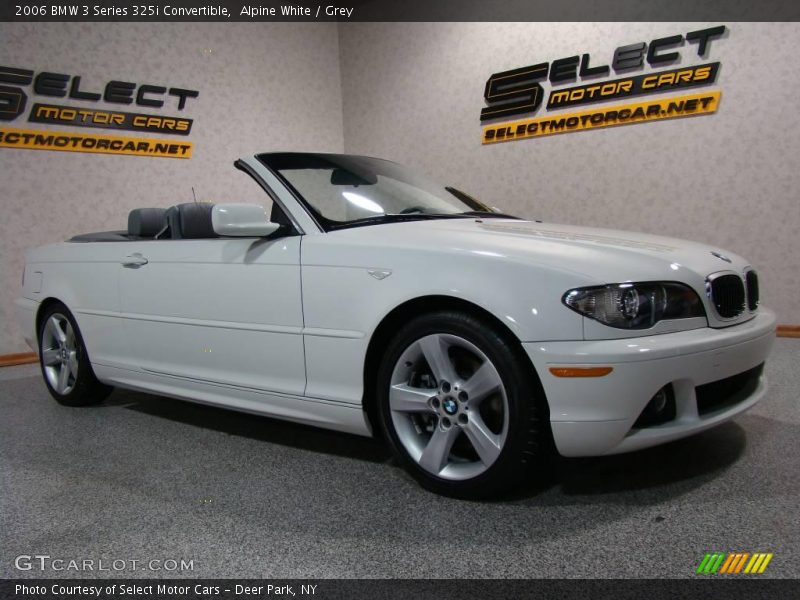 Alpine White / Grey 2006 BMW 3 Series 325i Convertible