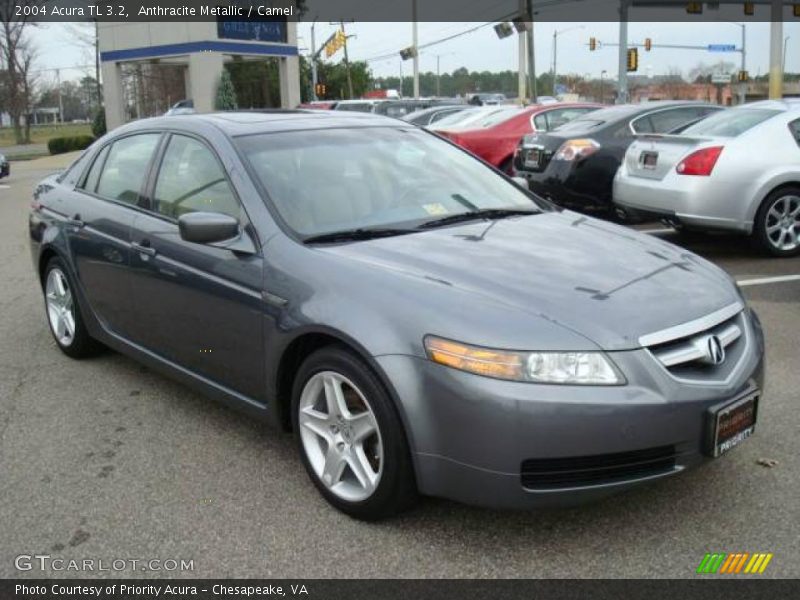 Anthracite Metallic / Camel 2004 Acura TL 3.2