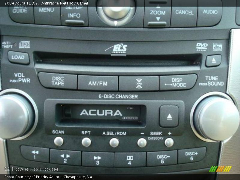 Anthracite Metallic / Camel 2004 Acura TL 3.2