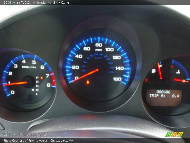 Anthracite Metallic / Camel 2004 Acura TL 3.2