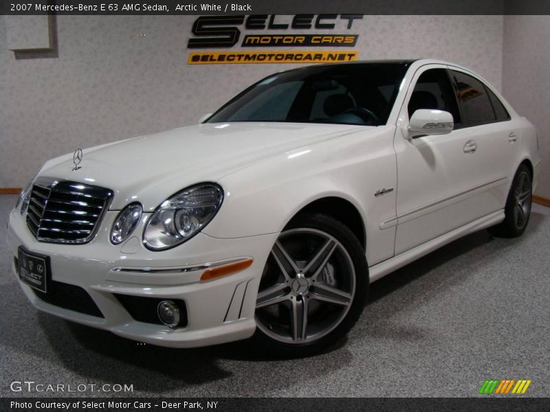 Arctic White / Black 2007 Mercedes-Benz E 63 AMG Sedan