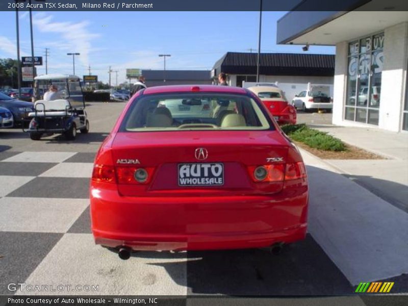 Milano Red / Parchment 2008 Acura TSX Sedan