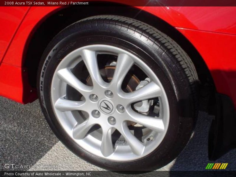 Milano Red / Parchment 2008 Acura TSX Sedan