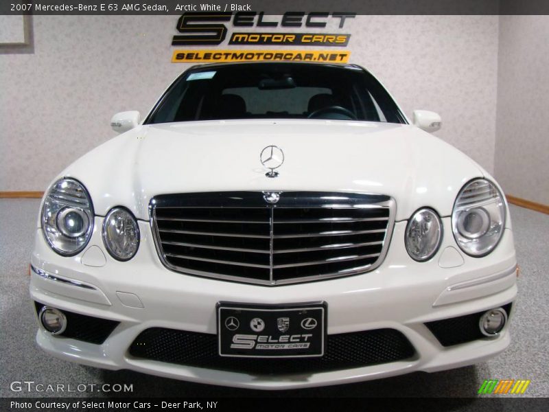 Arctic White / Black 2007 Mercedes-Benz E 63 AMG Sedan