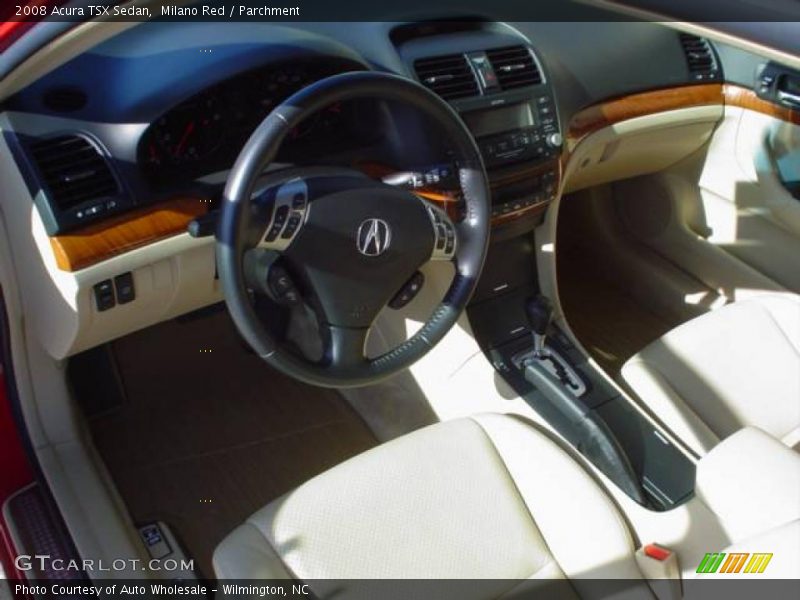 Milano Red / Parchment 2008 Acura TSX Sedan