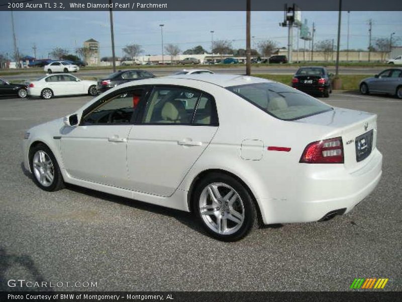 White Diamond Pearl / Parchment 2008 Acura TL 3.2