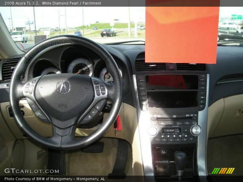 White Diamond Pearl / Parchment 2008 Acura TL 3.2