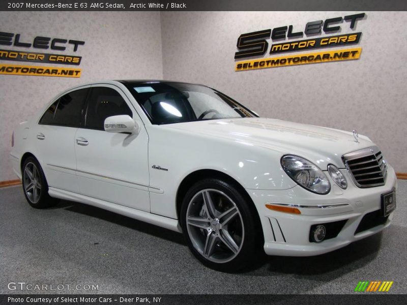 Arctic White / Black 2007 Mercedes-Benz E 63 AMG Sedan