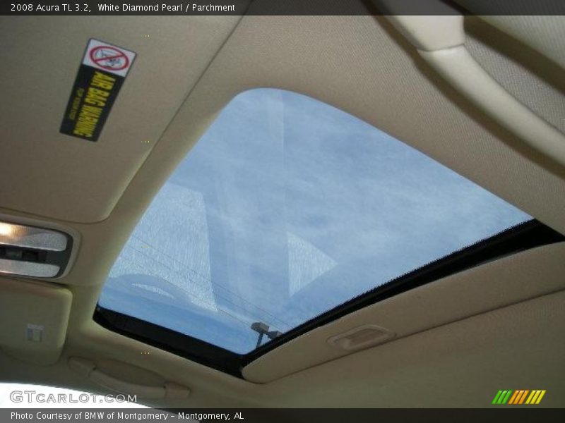 White Diamond Pearl / Parchment 2008 Acura TL 3.2