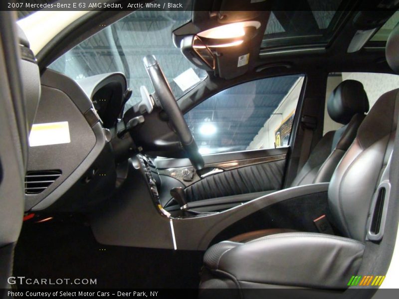 Arctic White / Black 2007 Mercedes-Benz E 63 AMG Sedan