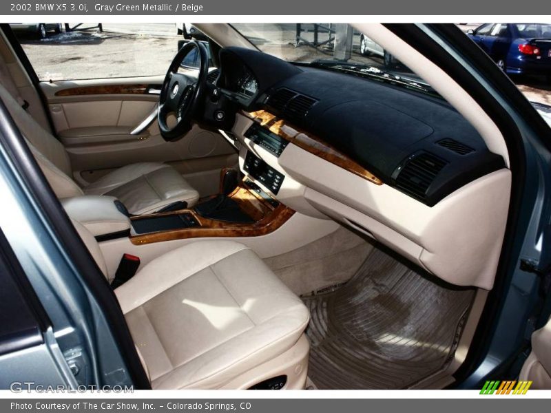 Gray Green Metallic / Beige 2002 BMW X5 3.0i
