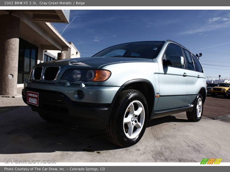 Gray Green Metallic / Beige 2002 BMW X5 3.0i