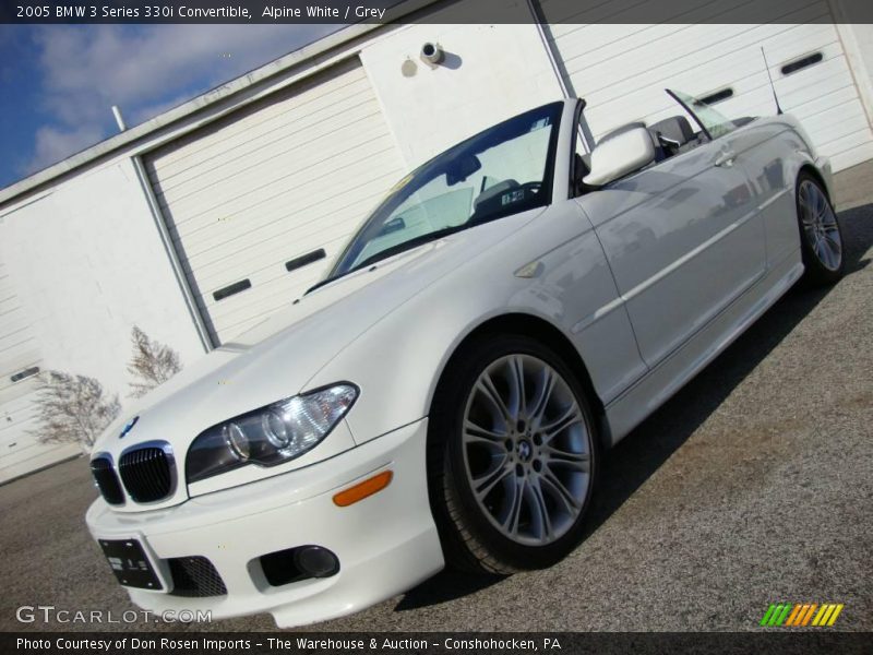 Alpine White / Grey 2005 BMW 3 Series 330i Convertible