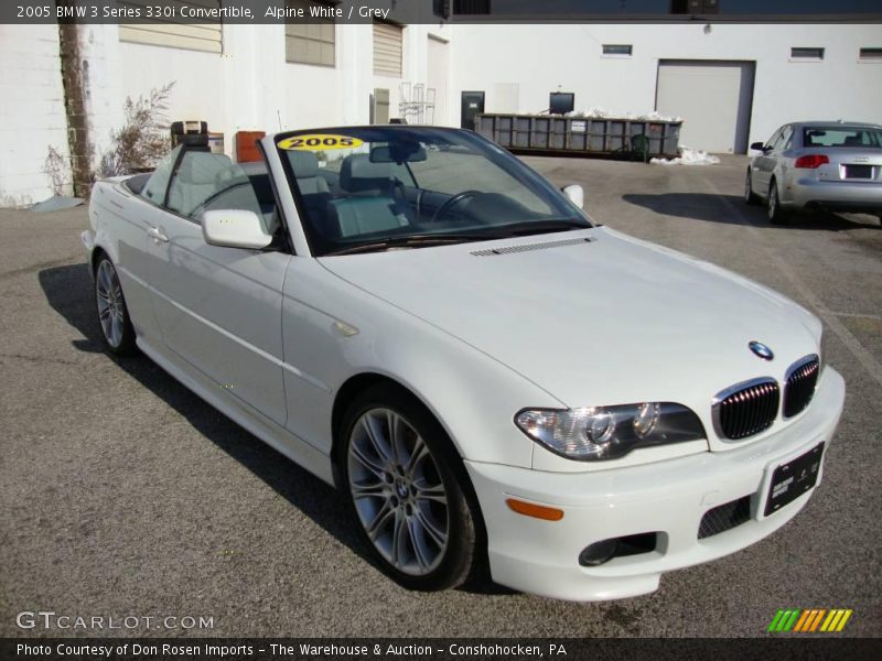 Alpine White / Grey 2005 BMW 3 Series 330i Convertible