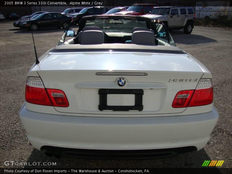 Alpine White / Grey 2005 BMW 3 Series 330i Convertible