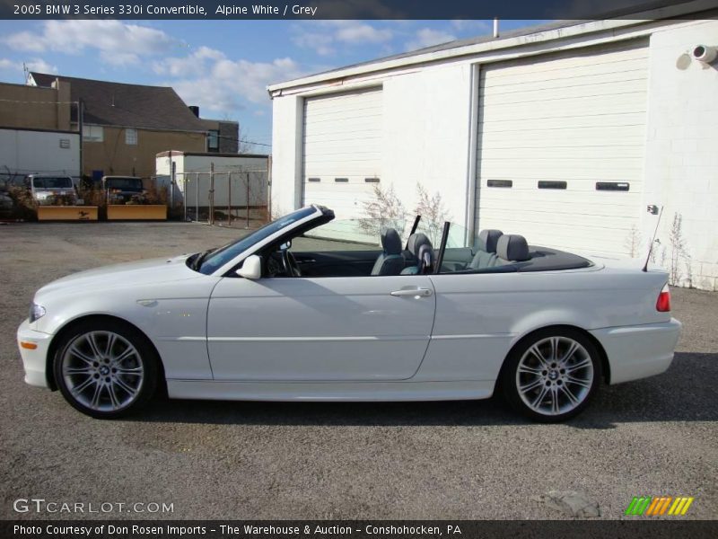 Alpine White / Grey 2005 BMW 3 Series 330i Convertible