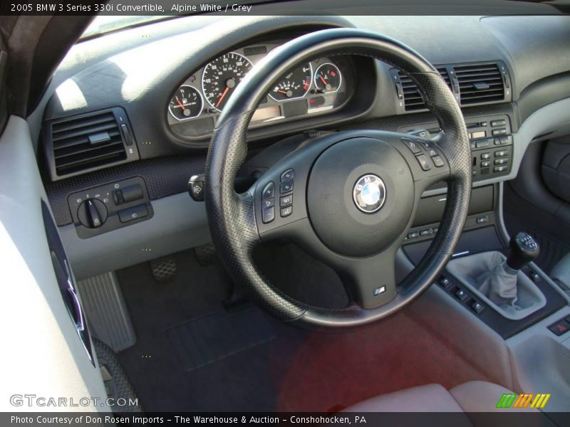 Alpine White / Grey 2005 BMW 3 Series 330i Convertible