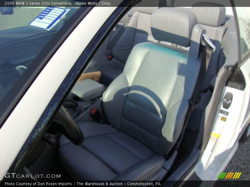 Alpine White / Grey 2005 BMW 3 Series 330i Convertible