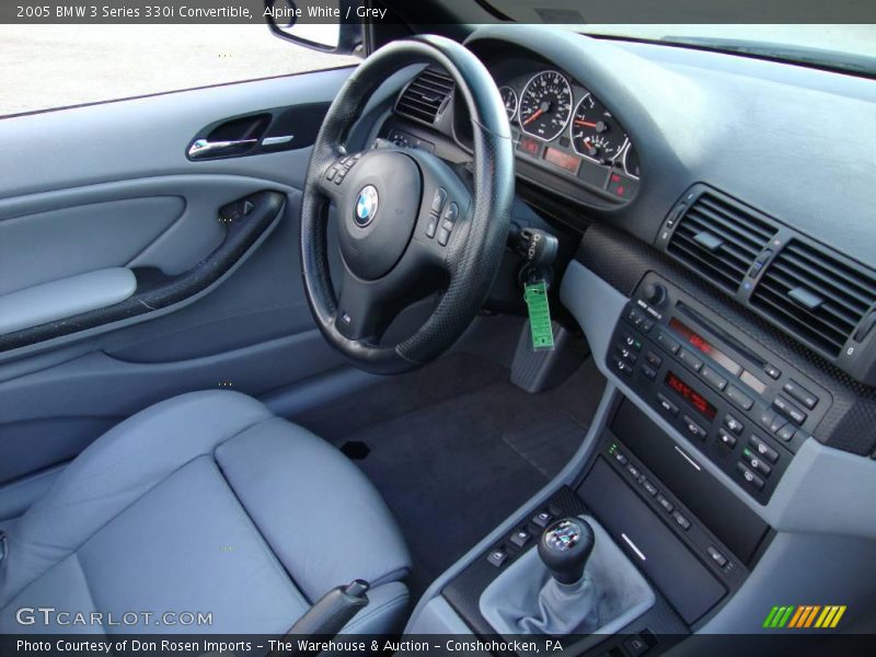 Alpine White / Grey 2005 BMW 3 Series 330i Convertible