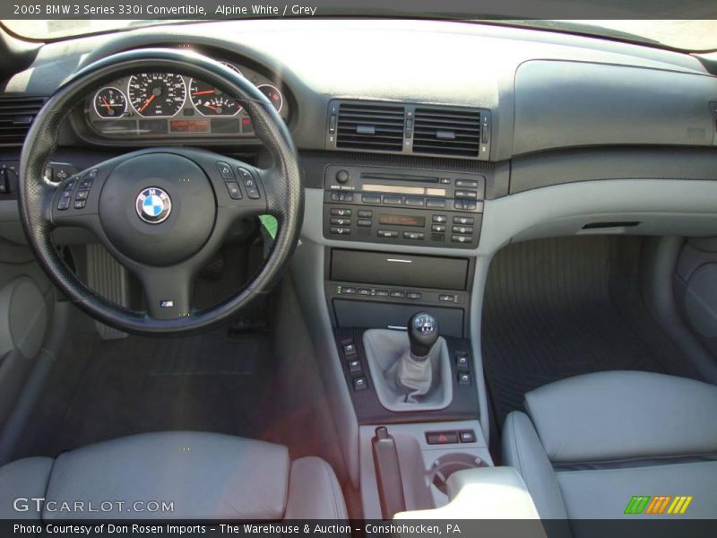 Alpine White / Grey 2005 BMW 3 Series 330i Convertible